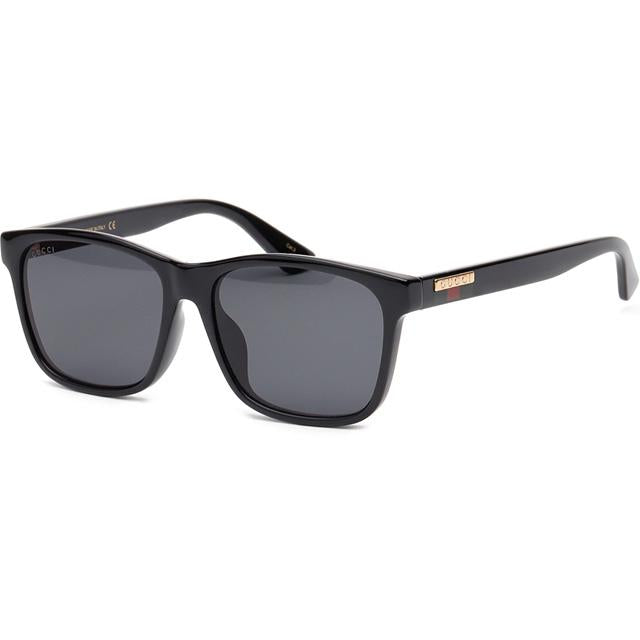 GUCCI Black Acetate Asian Fit Unisex Sunglasses