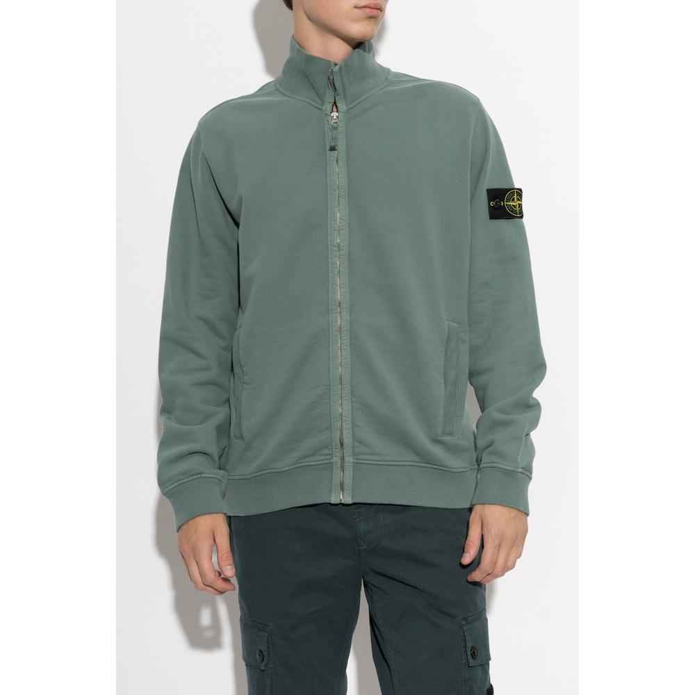 STONE ISLAND Organic Cotton Fleece Men’s Track Jacket V005T