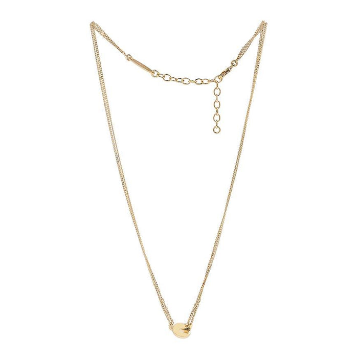 Ferragamo Gancini Pendant Necklace Gold Tone Women’s Jewelry