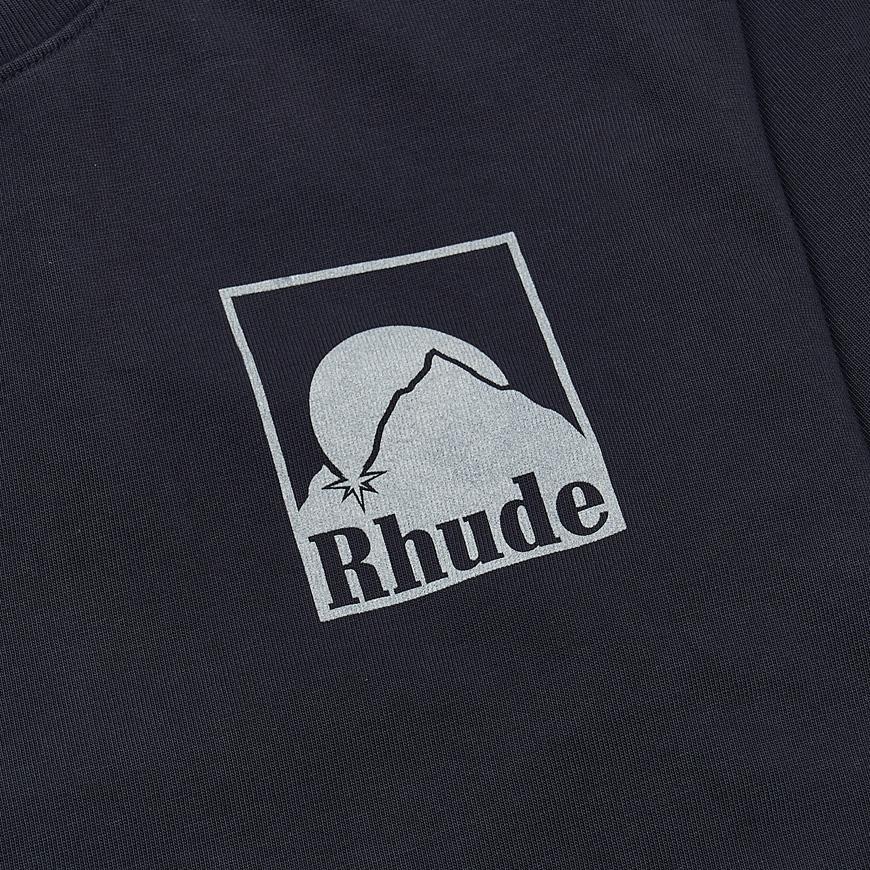 RHUDE Moonlight Badge Graphic T-Shirt for Men RHPS25TT03012 2306