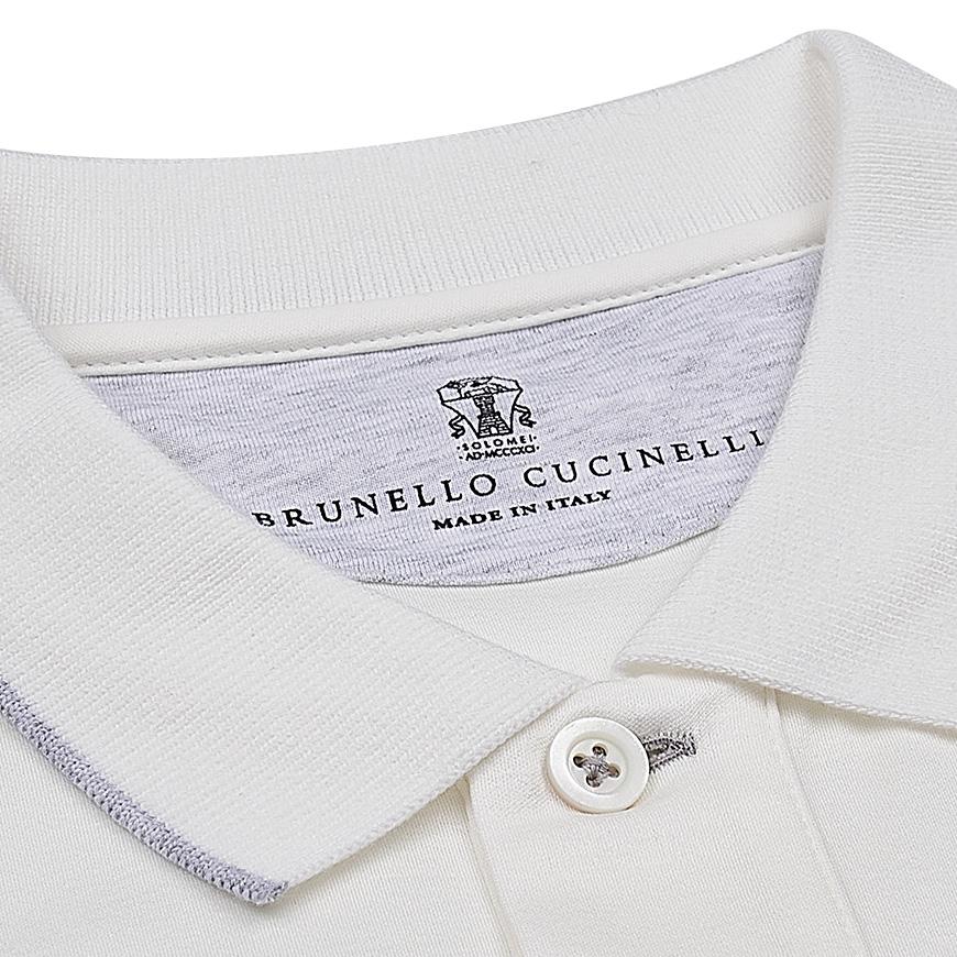 Brunello Cucinelli Men’s Jersey Polo Shirt CC984