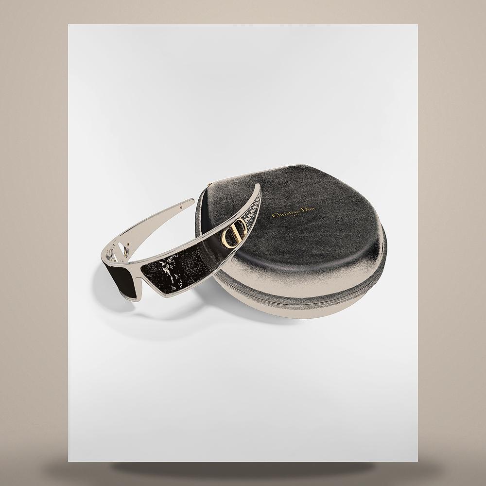 DIOR Black Shield Sunglasses Veridiore M1U