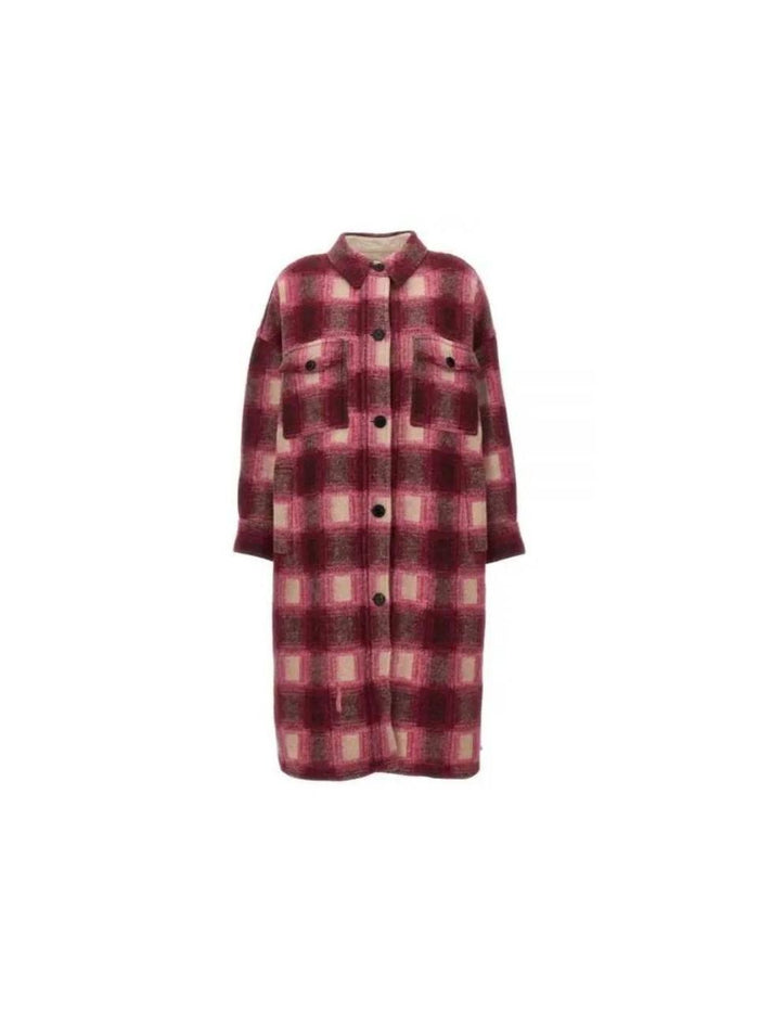 Isabel Marant Checked Wool Coat KOTAJO MA0070HA A3D06H 40FA