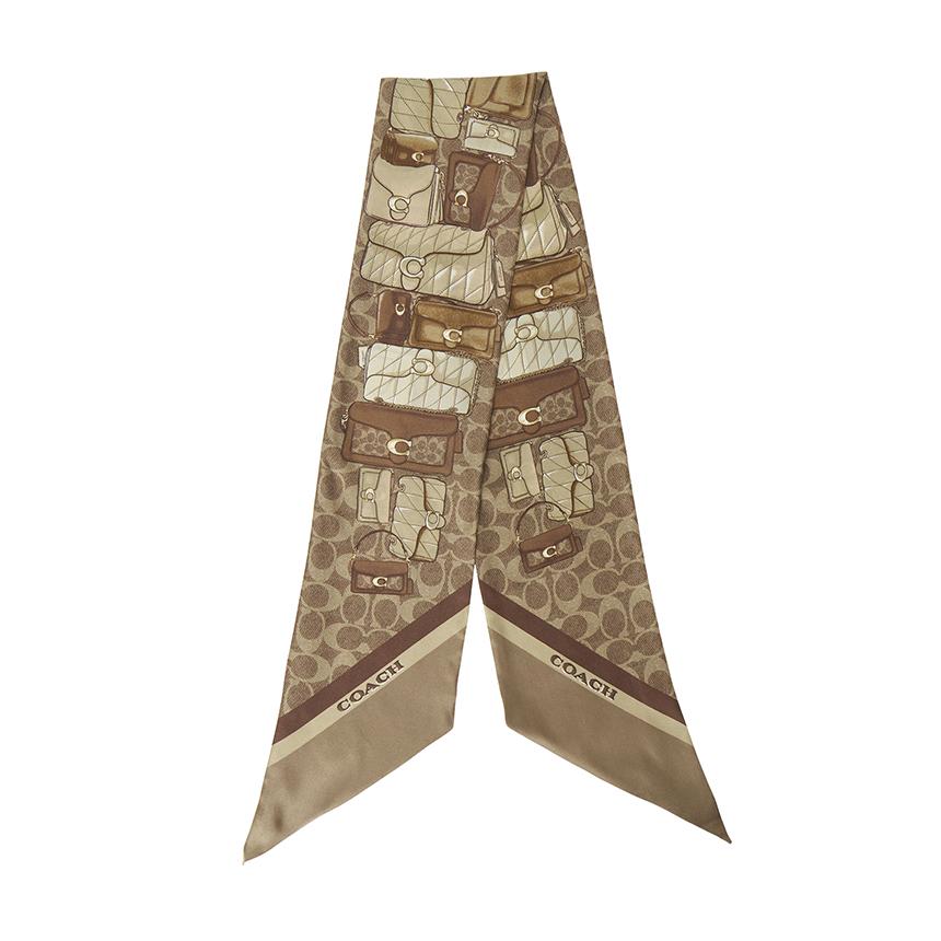 Coach Women’s Skinny Silk Scarf CAS77 TN2