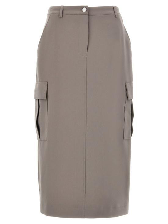 Theory Cinder Long Skirt O0709302P3A CINDER DOM