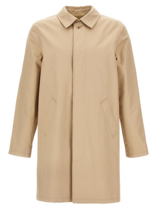 A.P.C. Beige Wool Blend Overcoat COZBAH01103BAA