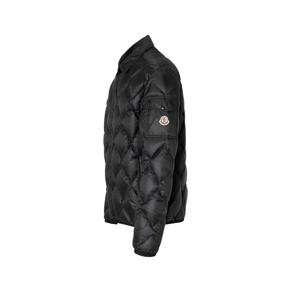 Moncler Logo Patch Lightweight Down Jacket Black Men’s 1G00006 597XQ 999