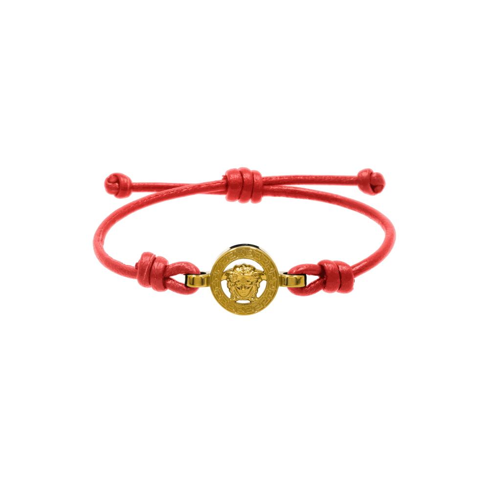 Versace Medusa 95 Braided Leather Bracelet 1019668 1A00637 1R00V