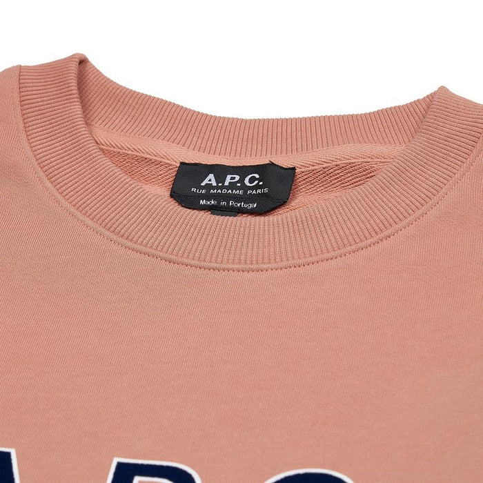 A.P.C. Men’s Madame Logo Sweatshirt Navy Cotton