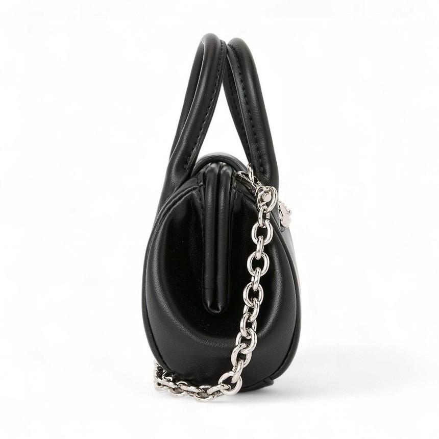 Vivienne Westwood Pamela Mini Chain Tote Bag Black Leather Women