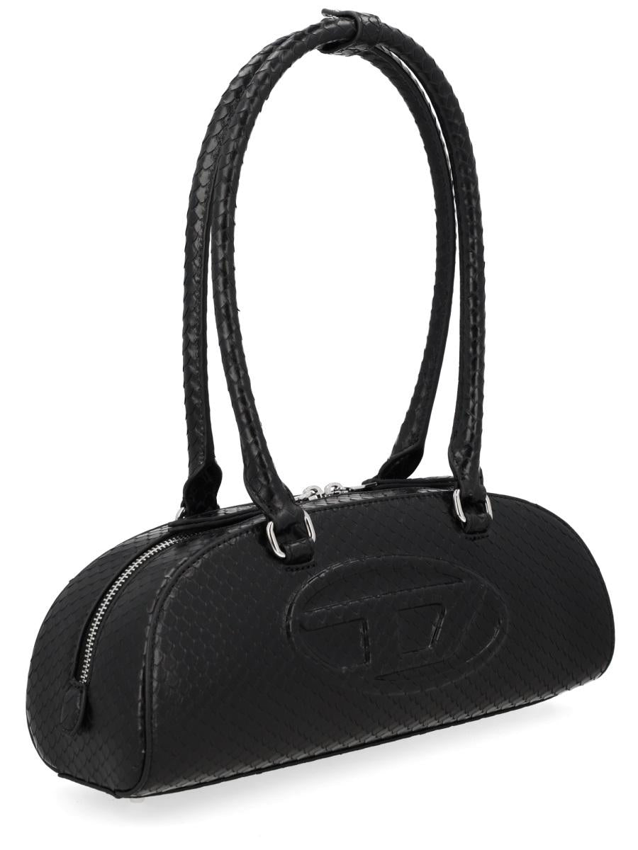 DIESEL Black Leather Shoulder Bag