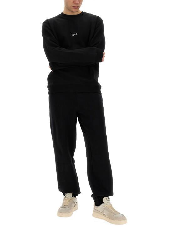MSGM Black Long Sleeve Sweatshirt 3640 MM5512 4700099