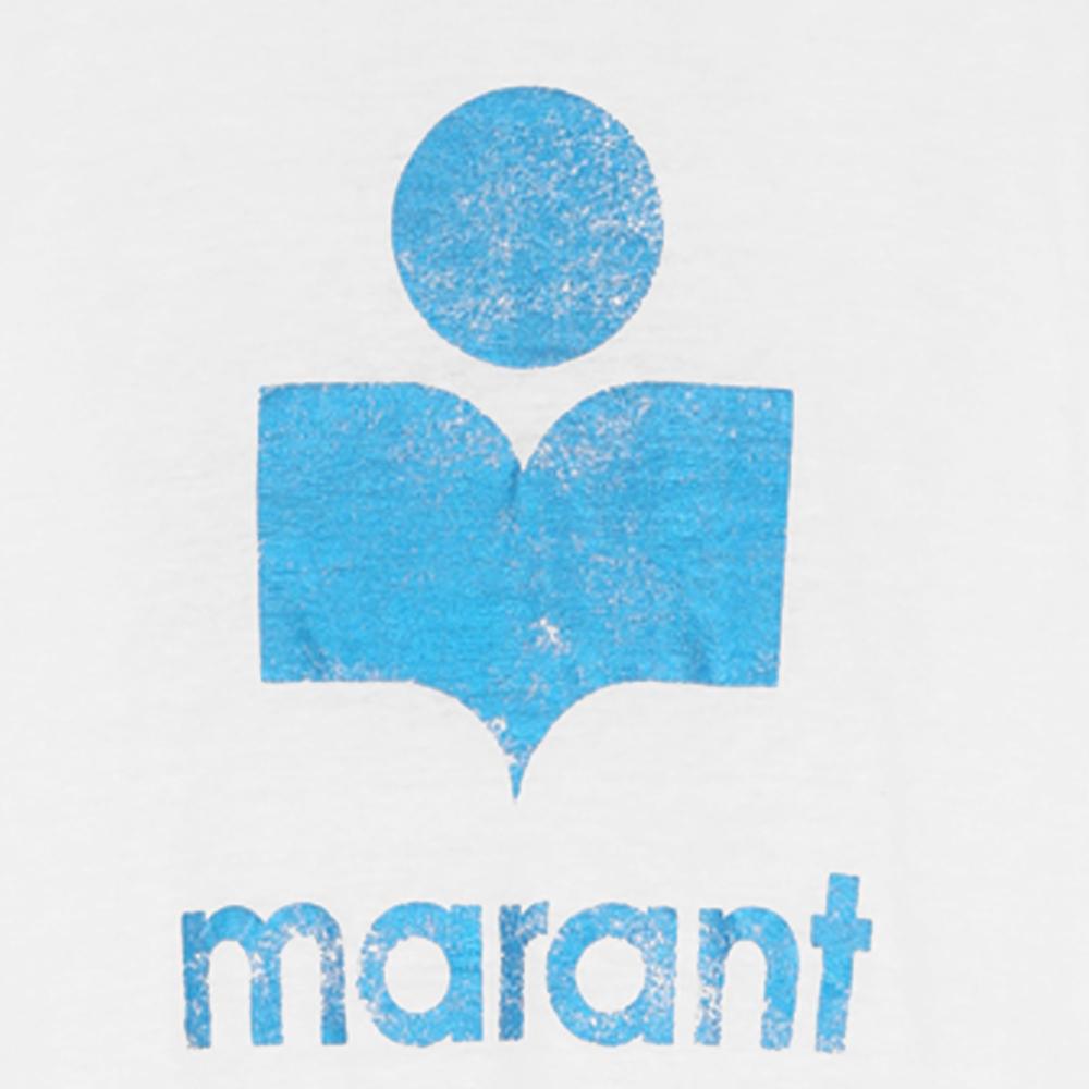 Isabel Marant KOLDI Print T-Shirt Blue