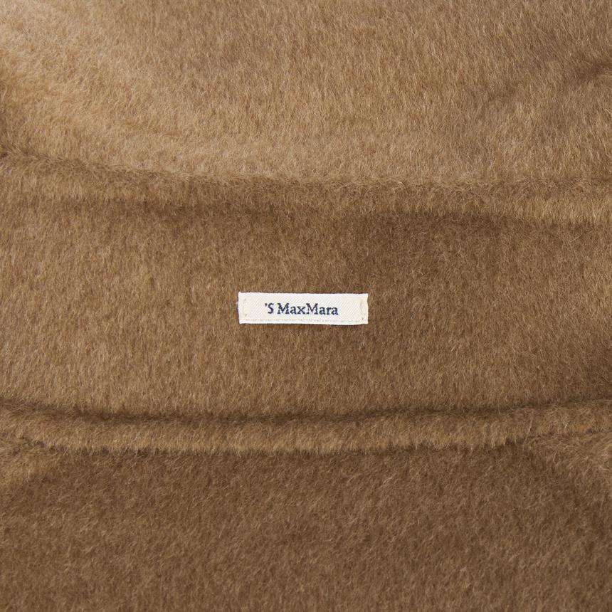Max Mara Aris Wool Blend Long Coat Ivory