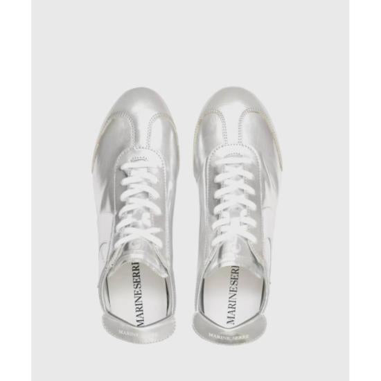 Marine Serre Black White Casual Sneakers MRSW252PSSN100SV MT10 SILVER DOM