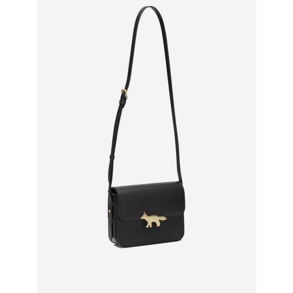 Maison Kitsune Edi Shoulder Bag Leather Pink Women’s Shoulder Bag