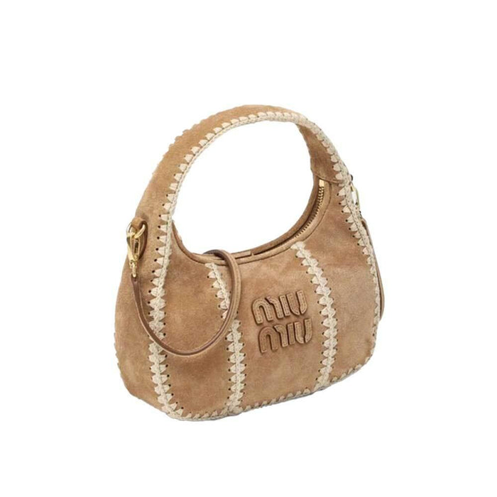 Miu Miu Suede Bow Large Tote Bag