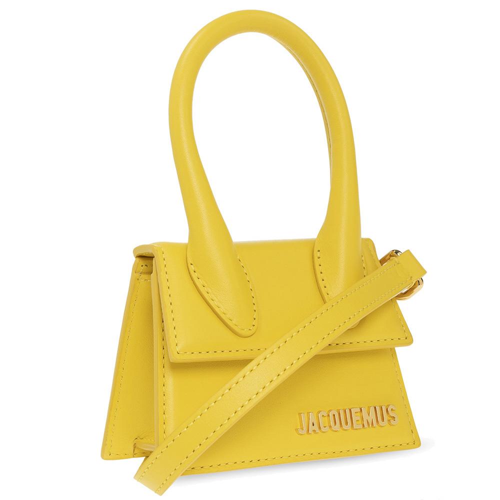 JACQUEMUS Gold Logo Le Chiquito Mini Crossbody Bag