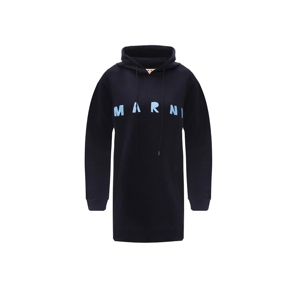 Marni Oversized Black Hoodie Women’s Hooded Sweatshirt