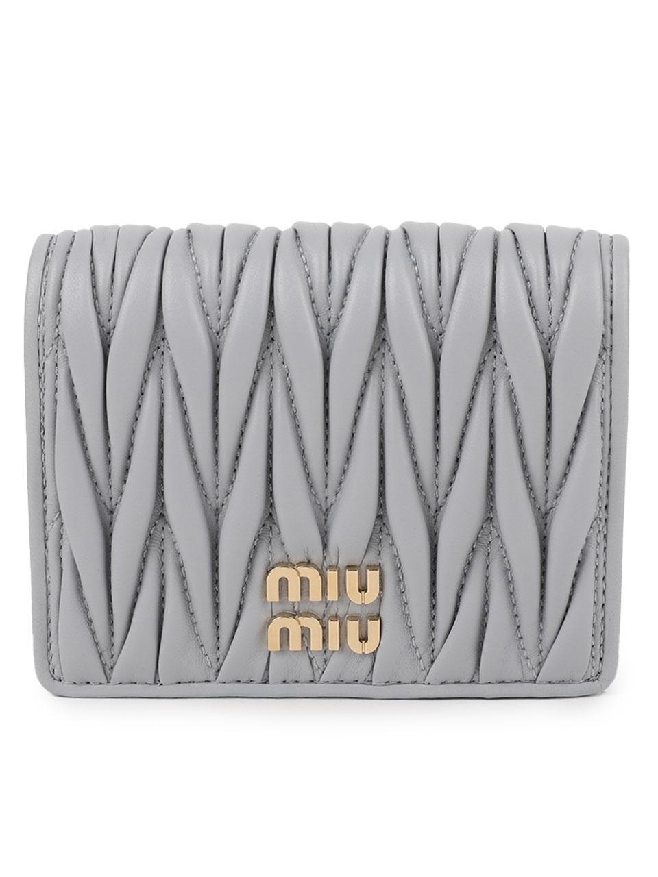 Miu Miu Matelassé Nappa Leather Bi-Fold Wallet 5MV204 AFPP F0164