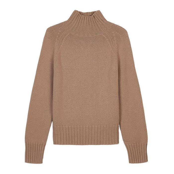 Max Mara MANTOVA Wool Crewneck Sweater Women Beige