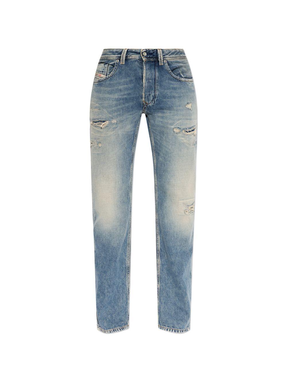 DIESEL Blue Denim Straight-Leg Jeans Men’s Pants