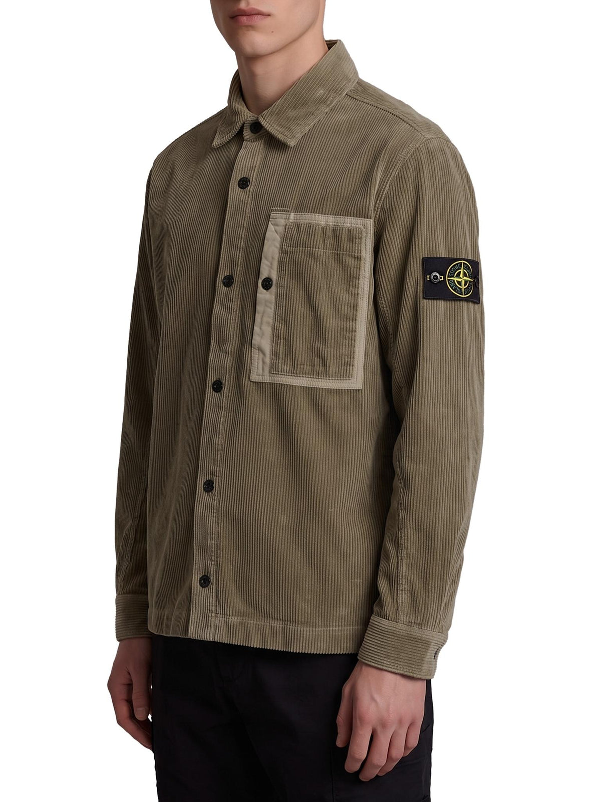 STONE ISLAND Green Nylon Bomber Jacket for Men