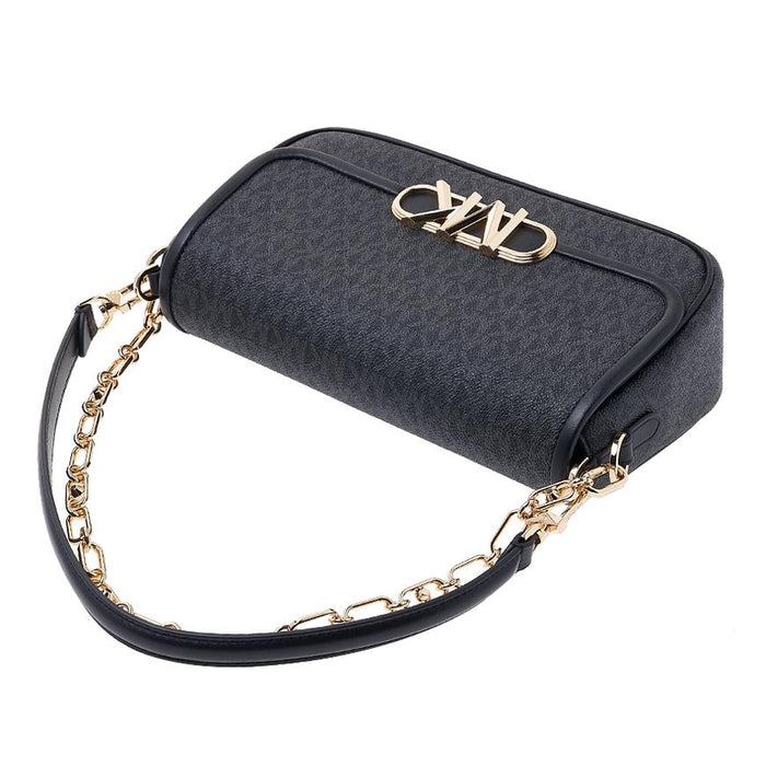 Michael Kors Parker Monogram Shoulder Bag Black