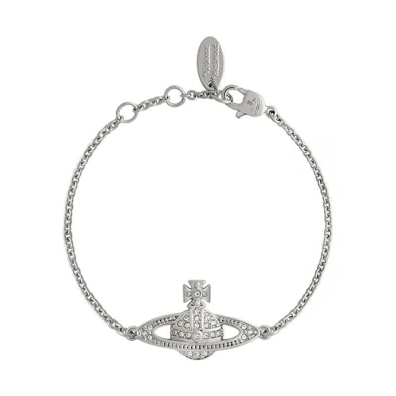 Vivienne Westwood Mini Bas Relief Chain Bracelet Silver-Tone