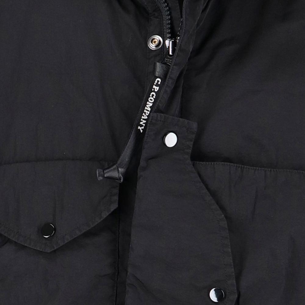 CP Company Lens Badge Hooded Jacket Black