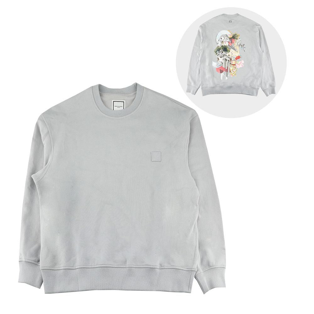 WOOYOUNGMI City Graphic Sweatshirt Gray Men’s W253TS25 768G