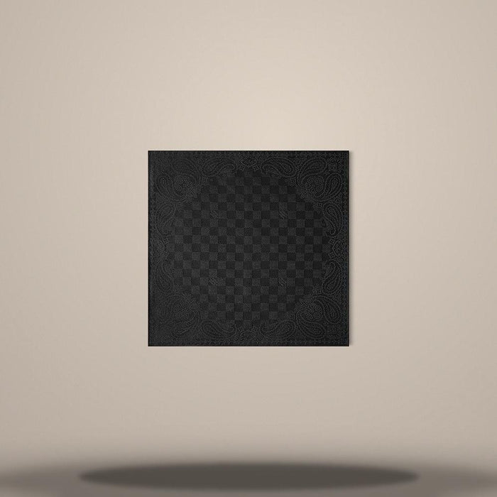 Louis Vuitton Bandana Damier Pocket Square Scarf Black M96919