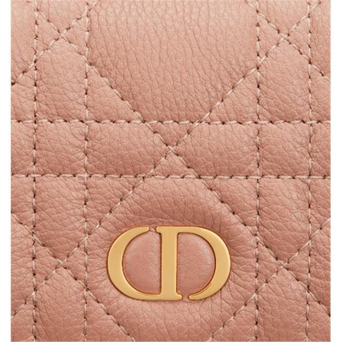 DIOR Caro Glycine Leather Compact Wallet S5132UWHC