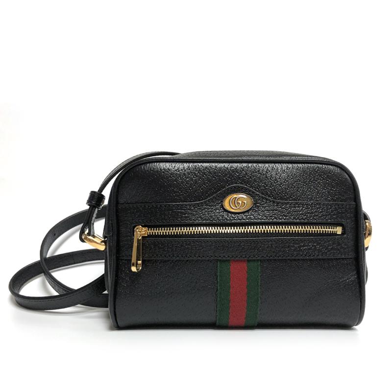 GUCCI Ophidia Mini Shoulder Bag Black 517350 DJ2DG 1060