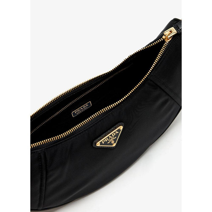 PRADA ReNylon Cleo Women’s Shoulder Bag Black