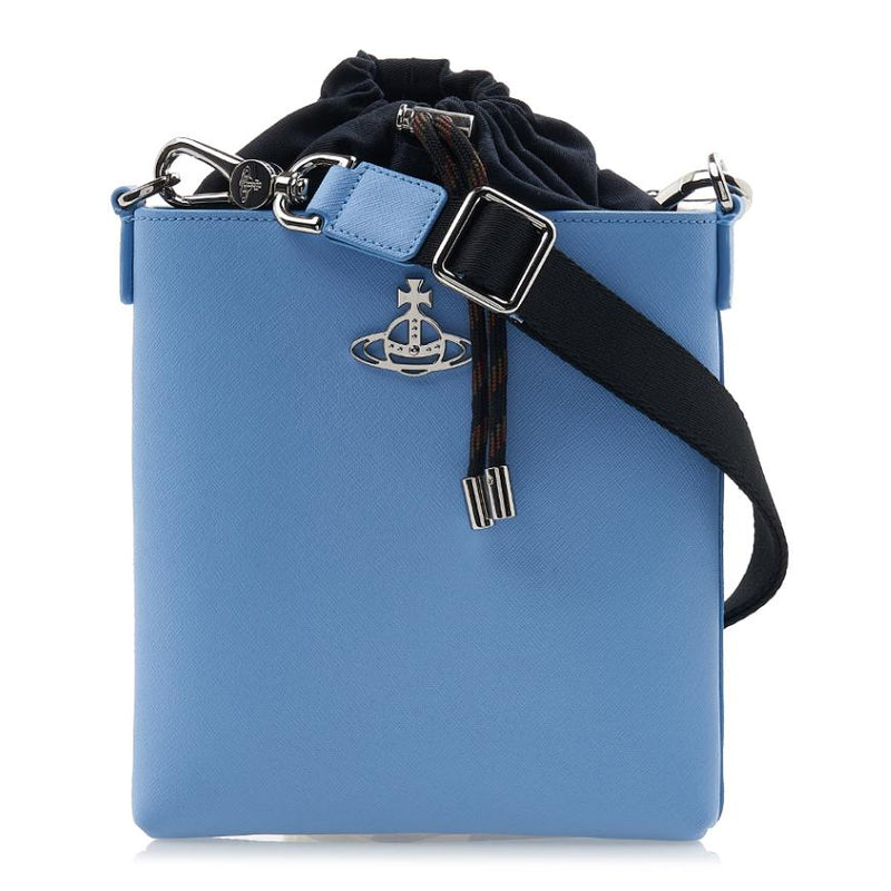 Vivienne Westwood Saffiano Drawstring Crossbody Bag Black Women
