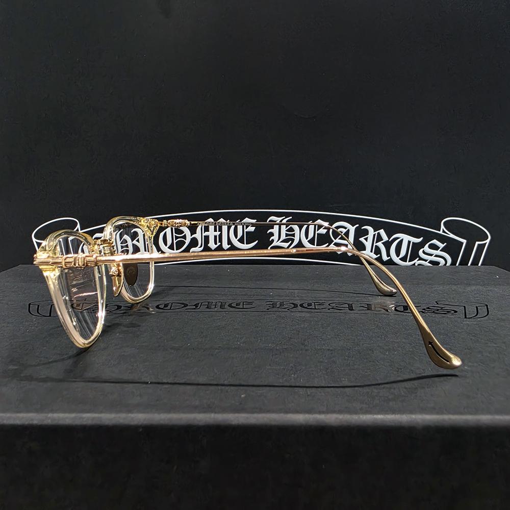 Chrome Hearts Shagas Yellow Clear Gold Eyeglasses