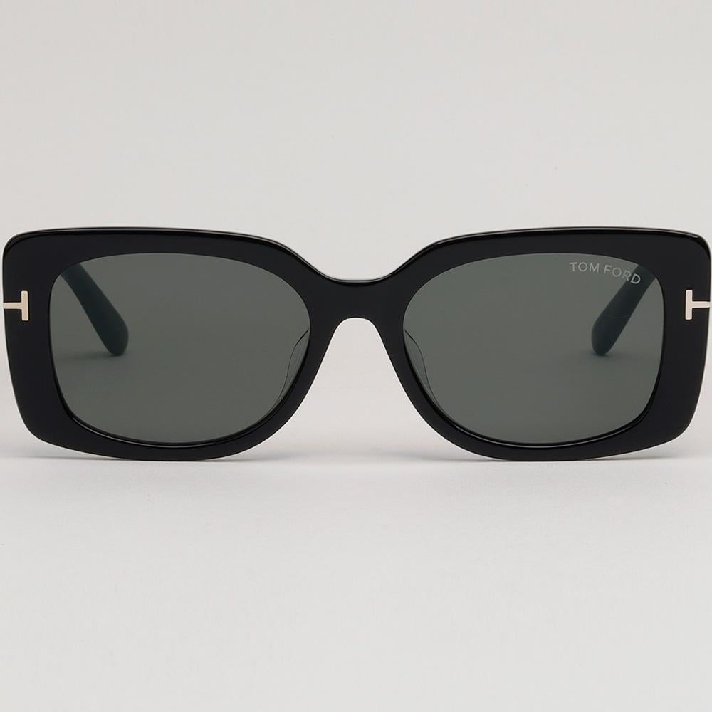TOM FORD Black Acetate Square Unisex Sunglasses TF1170K 01A