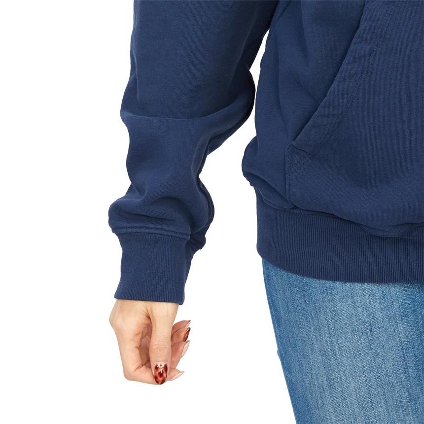 SPORTY&RICH Women’s Fleece-Lined Hoodie Sweatshirt Navy