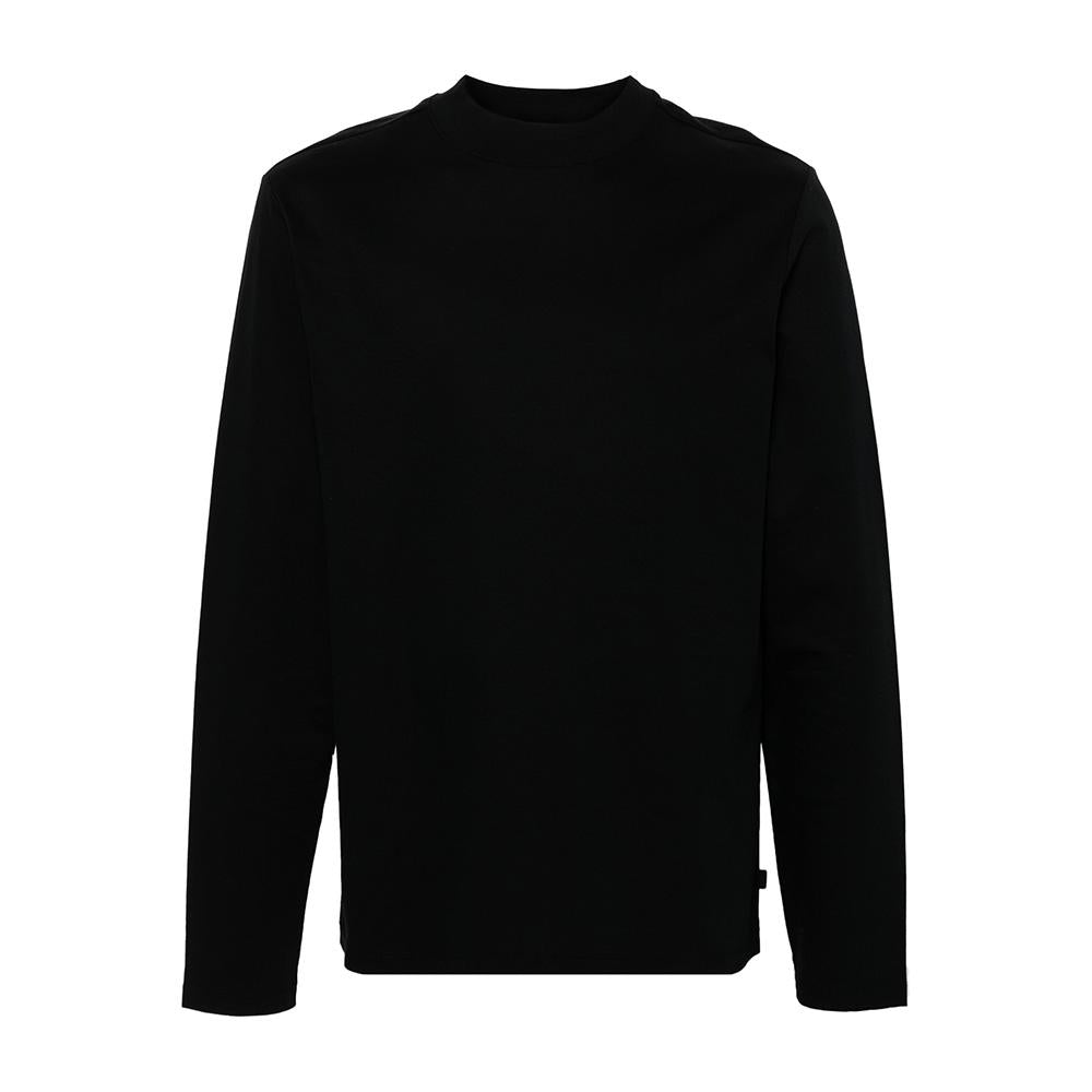 J LINDEBERG Ace Mock Neck Long Sleeve T-Shirt Black FMJT11599 9999