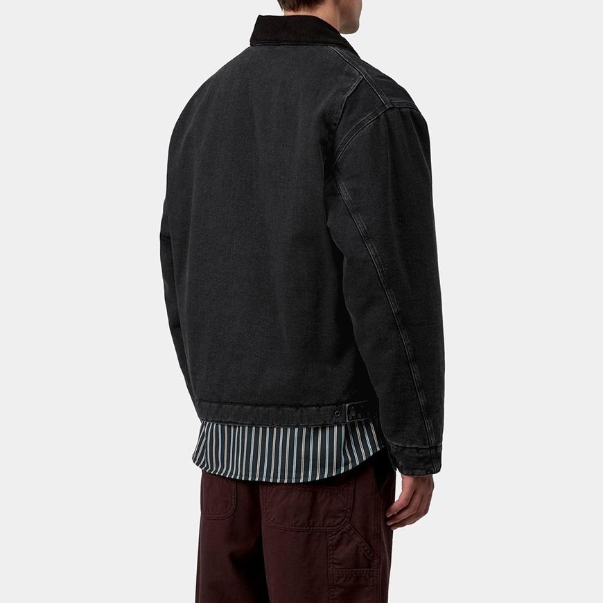 CARHARTT WIP Men’s OG Detroit Jacket Black Canvas Workwear