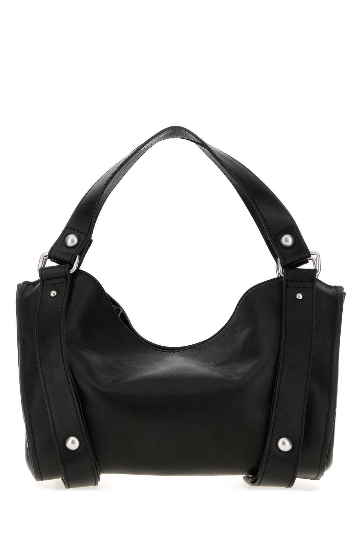 DIESEL Black Leather Shoulder Bag