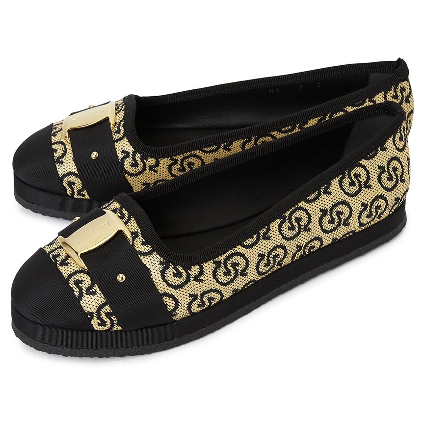 Ferragamo Gancini Women’s Loafers Width C KACY P RAF 1CM NERO 0751282