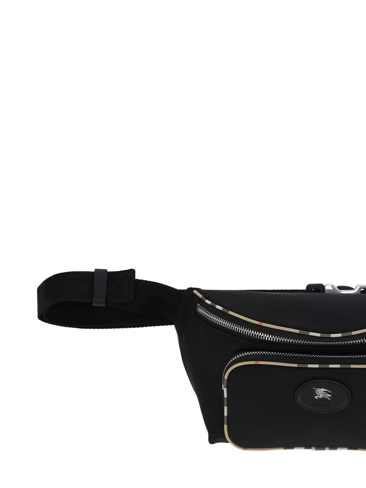 BURBERRY Black Nylon Belt Bag