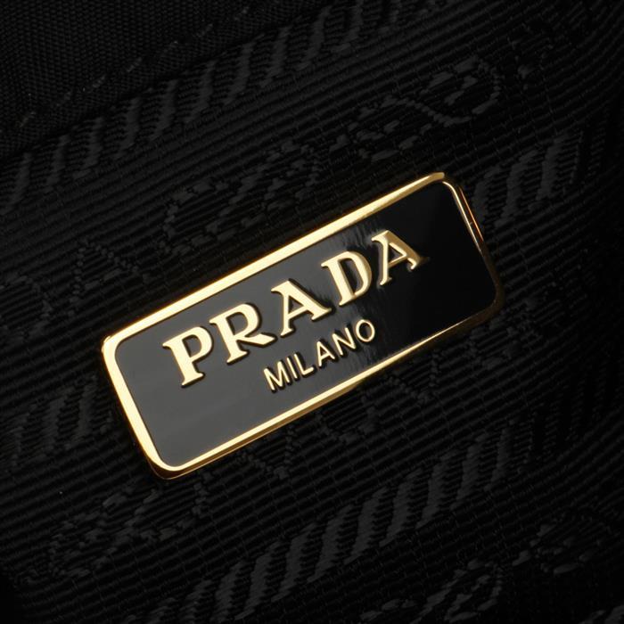 PRADA Re-Nylon Duet Bucket Bag Black Shoulder Bag