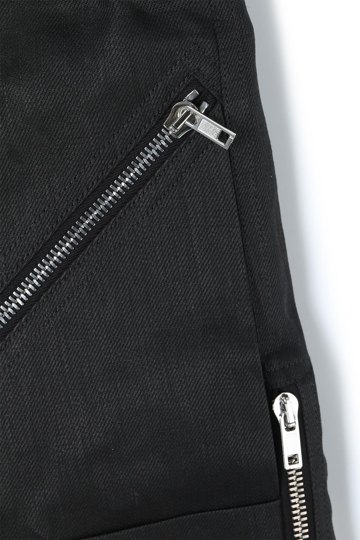 Rick Owens Black Coated Linen Twill Headon Joggers RU01E5368 TWL 09