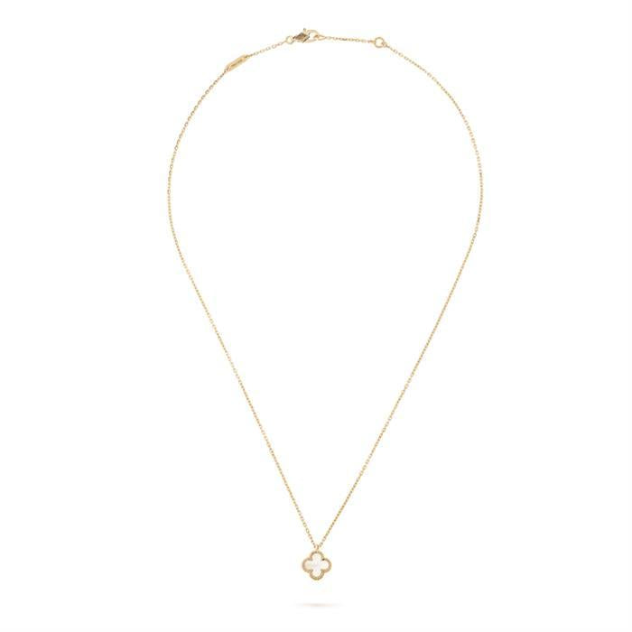 Van Cleef & Arpels Sweet Alhambra Pendant Necklace Gold