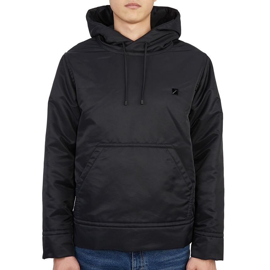 VALENTINO Studded Black Slim Fit Hooded Padded Sweatshirt