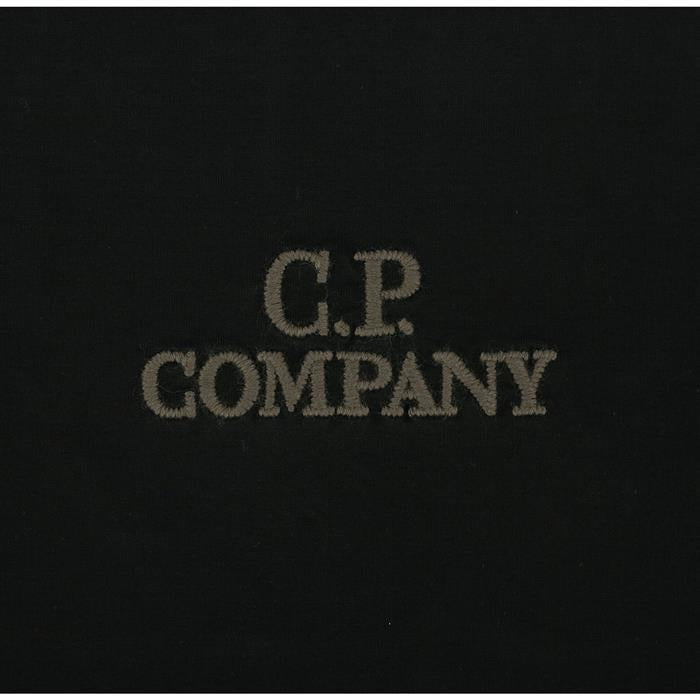 CP Company Lettering Embroidered Short Sleeve T-Shirt Black