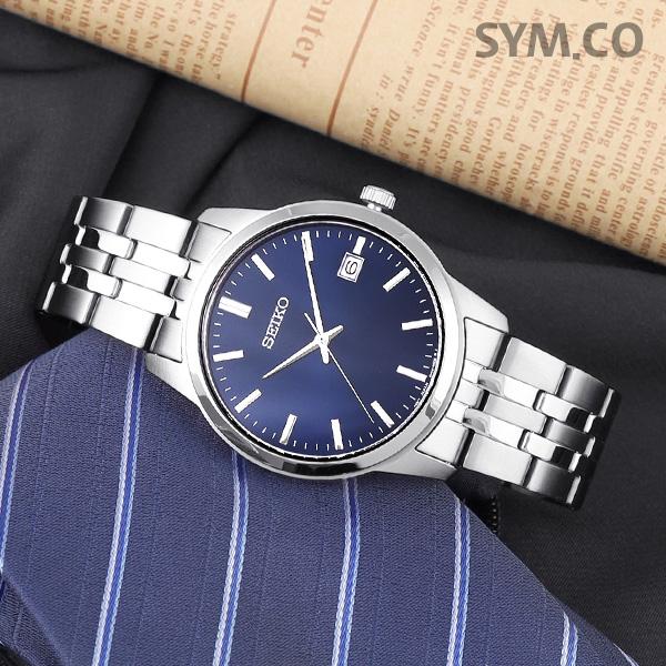 Seiko Modern Classic Analog Water-Resistant Dress Men’s Metal Watch SUR399 P1